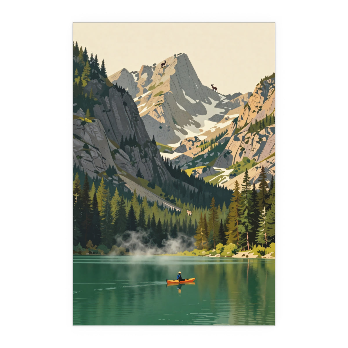 Serene Summit Reflections