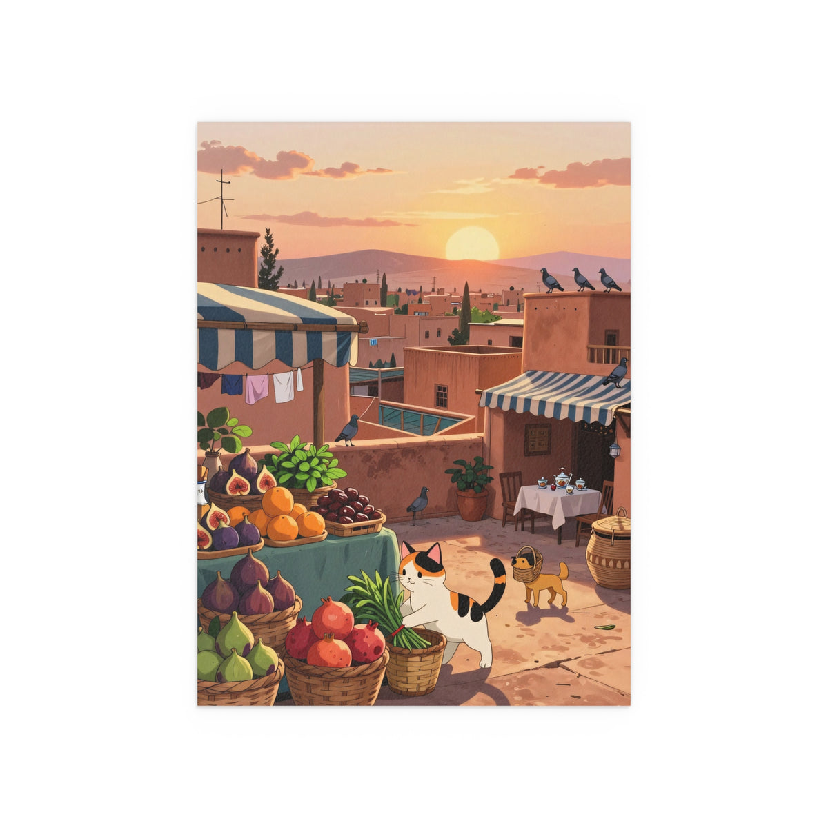Sunset Serenity in the Village