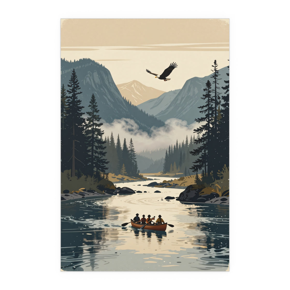 Serene Reflections on the Lake's Edge