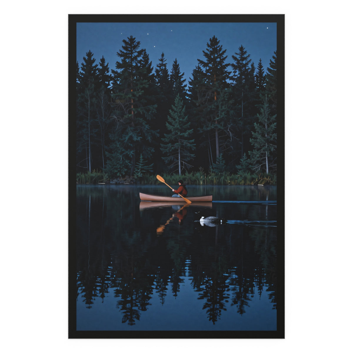 Moonlit Canoe Serenade