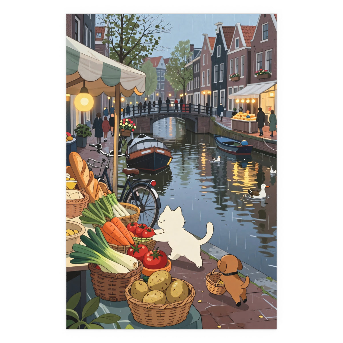Canal Scene Charm