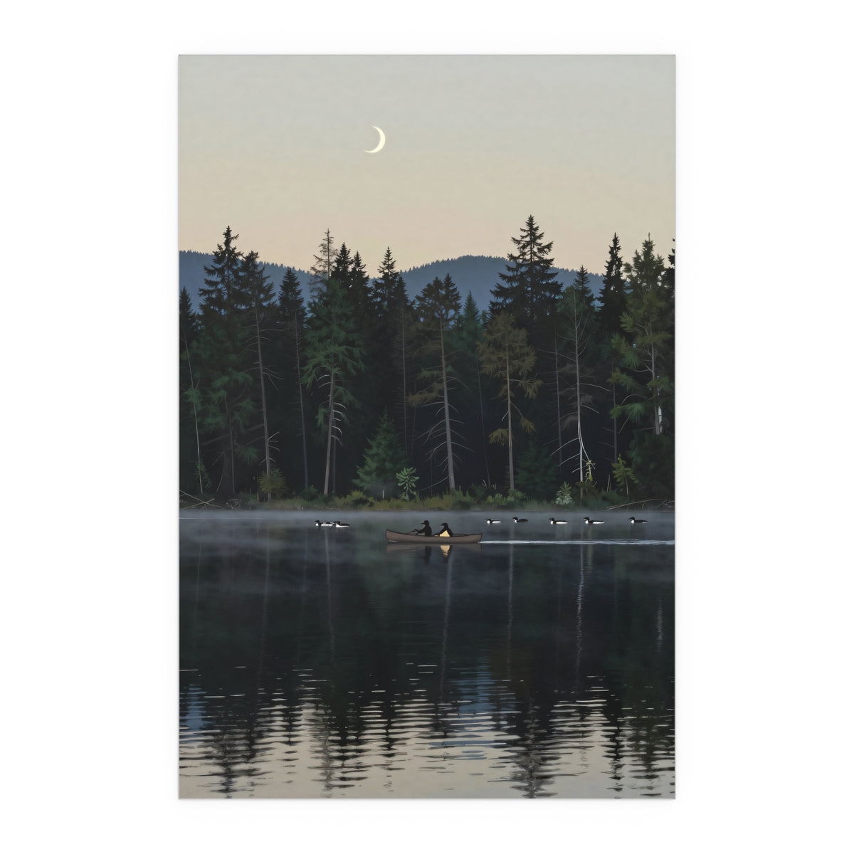 Twilight Solace on the Serene Lake