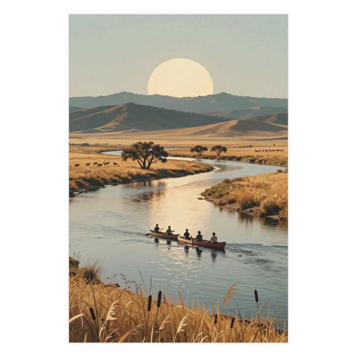Serene Horizon Reflections