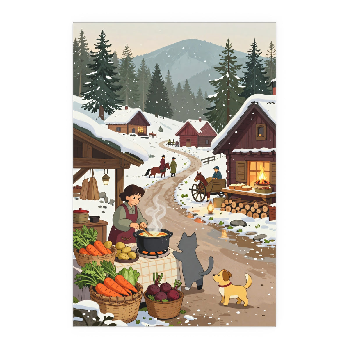 Frosty Hearthside Haven