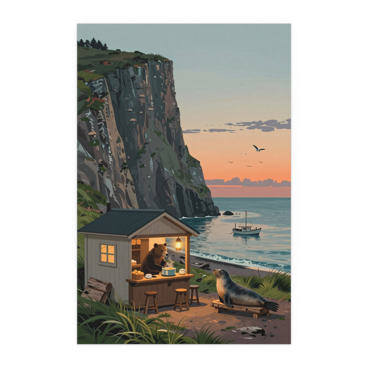 Sunset Serenity by the Sea