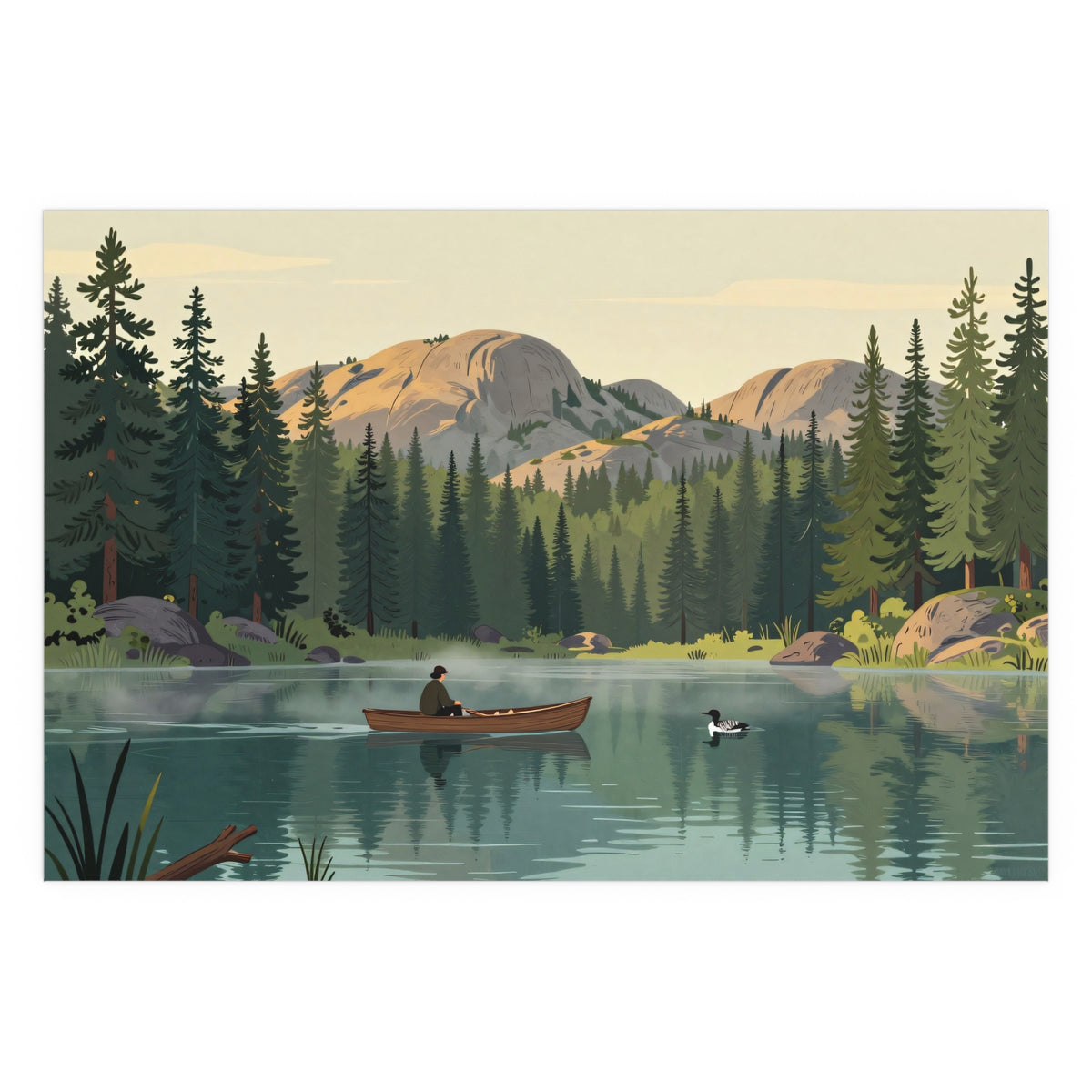 Serene Canoeist