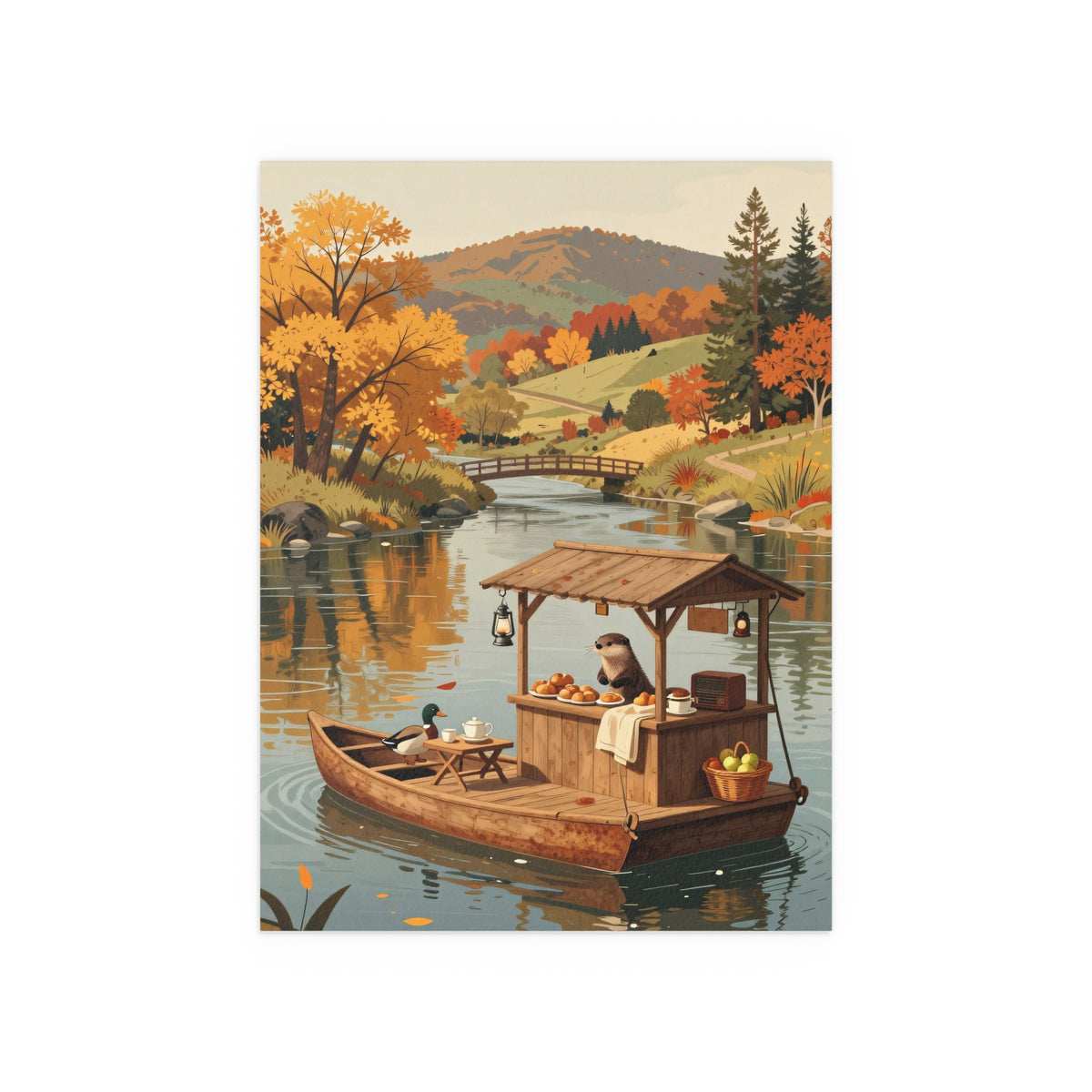 Autumnal Reflections by the River