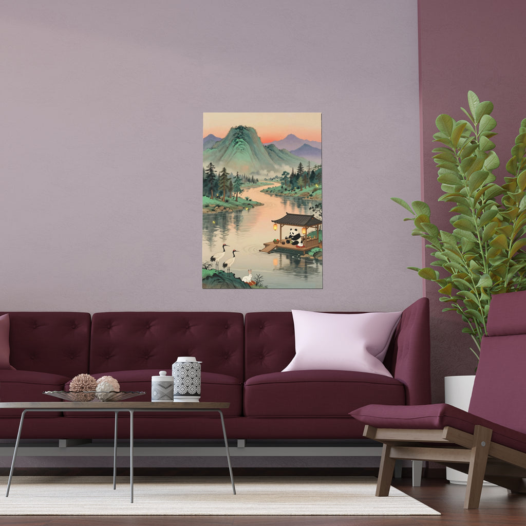 Serene Oriental Waterscape