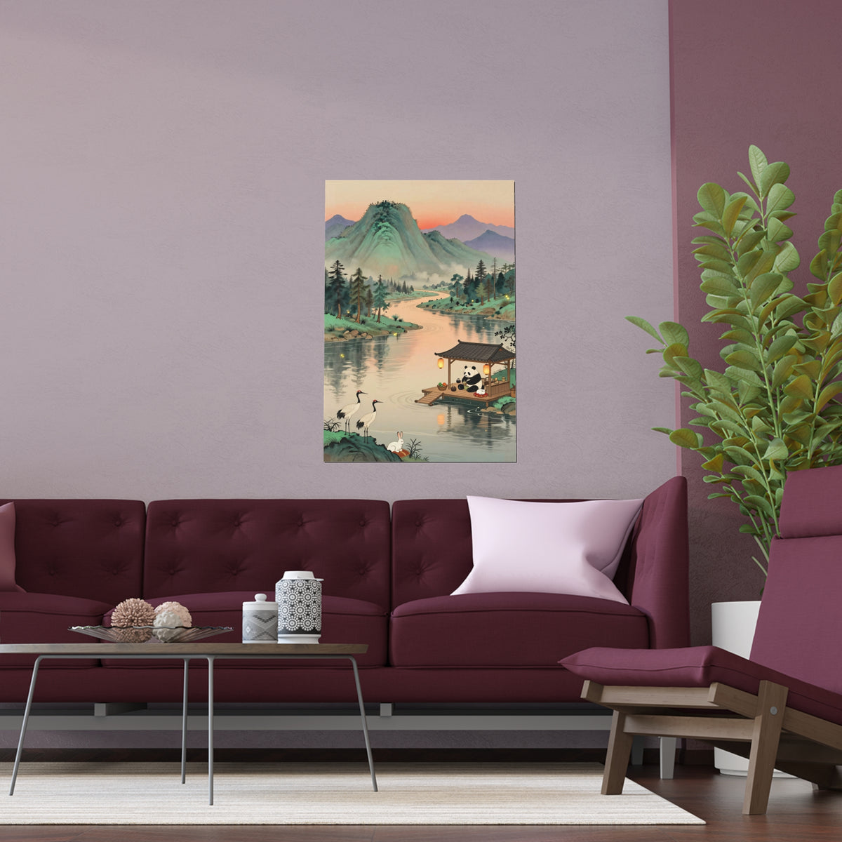 Serene Oriental Waterscape