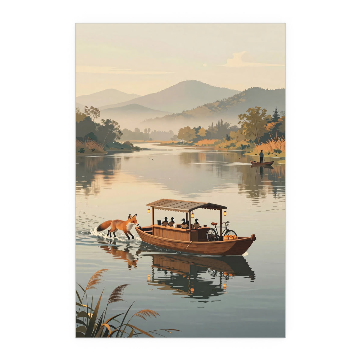 Serene River Reflections