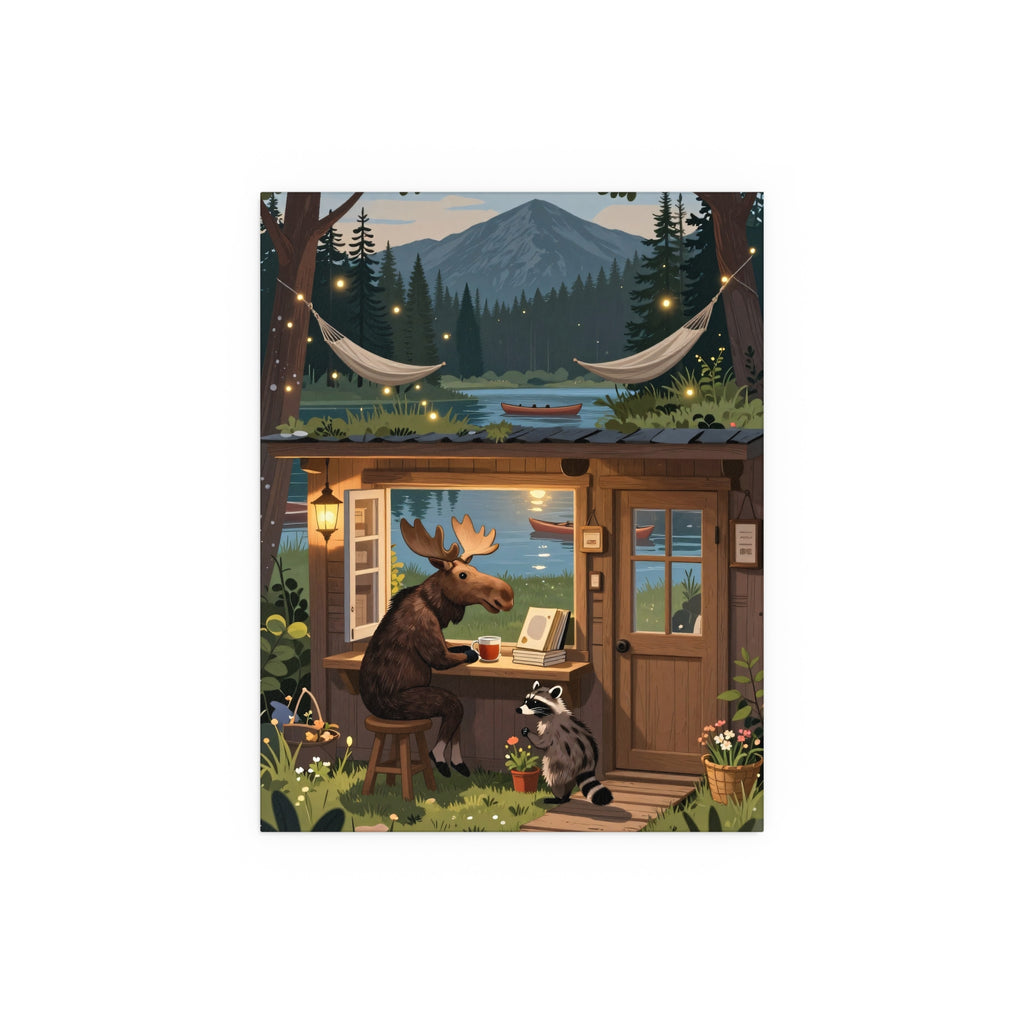 Moonlit Cabin Sanctuary