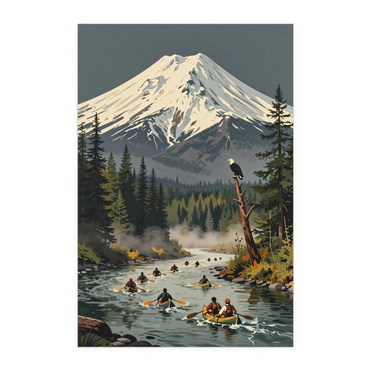 Kayak Through Twilight