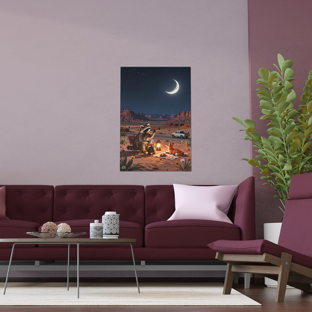 Moonlit Desert Oasis
