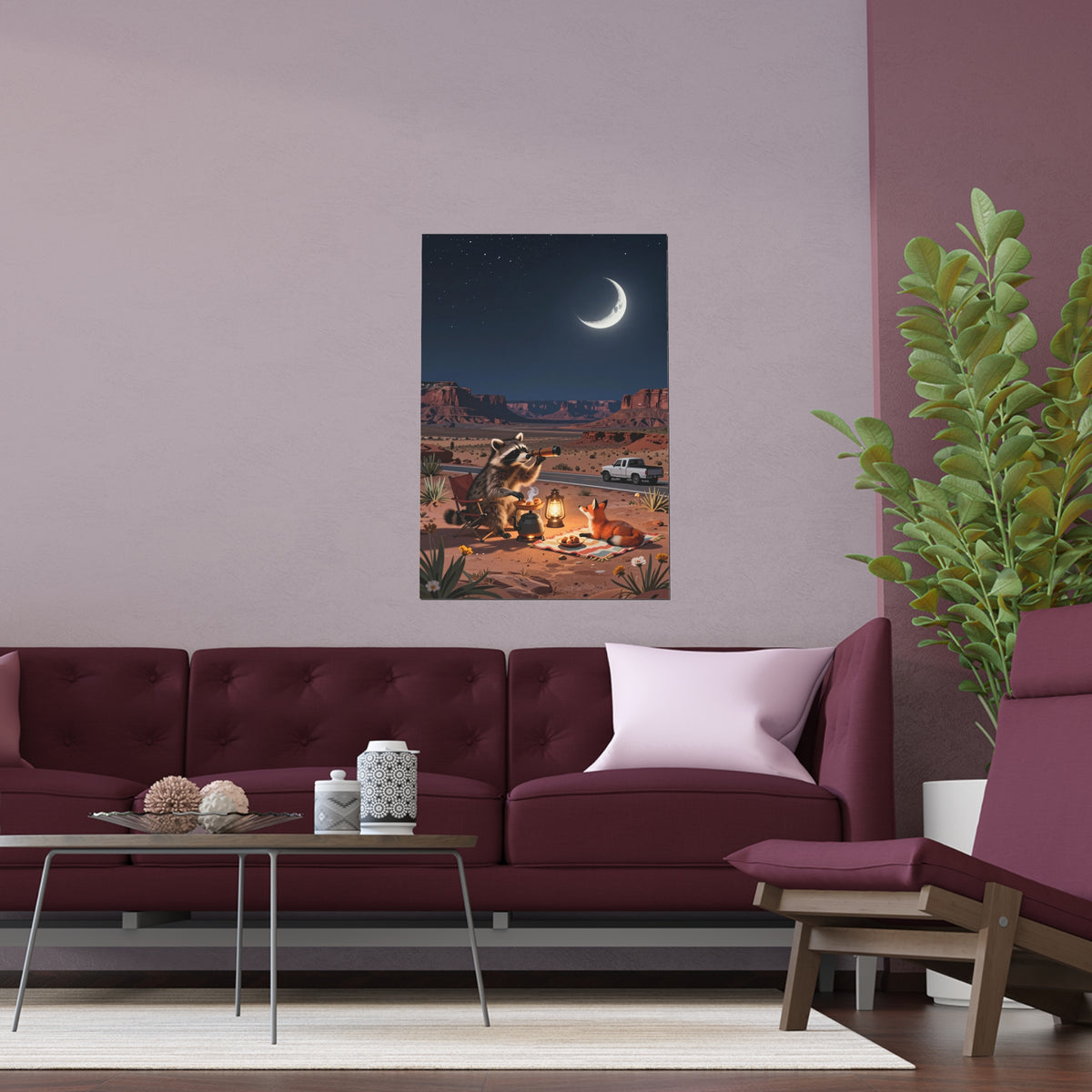 Moonlit Desert Oasis