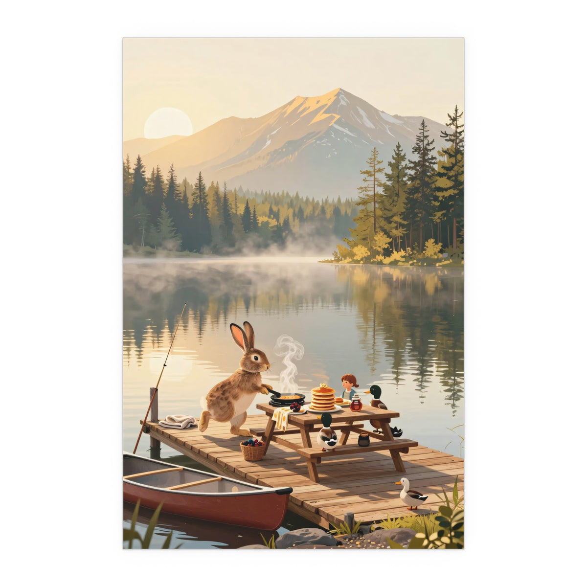 Sunset Serenade on the Wooden Dock