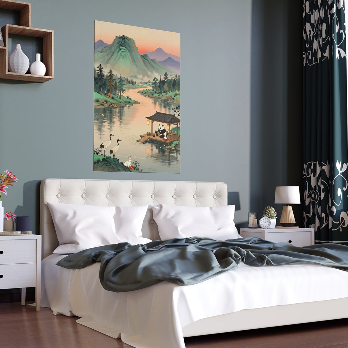 Serene Oriental Waterscape