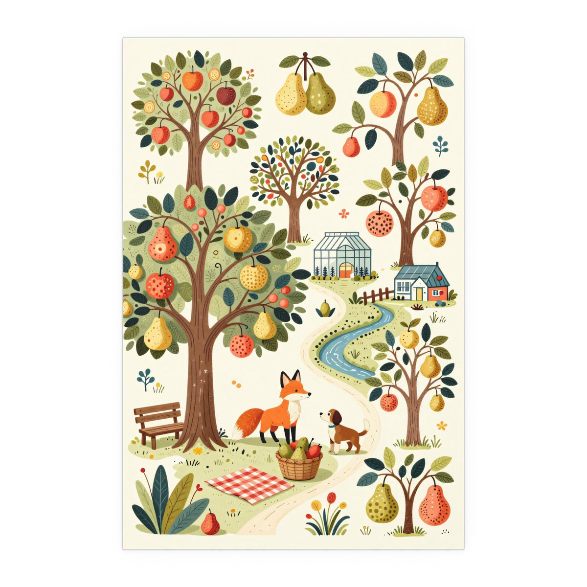 Vibrant Orchard Oasis