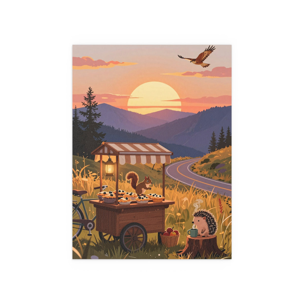 Sunset Serenity by the Farmstand