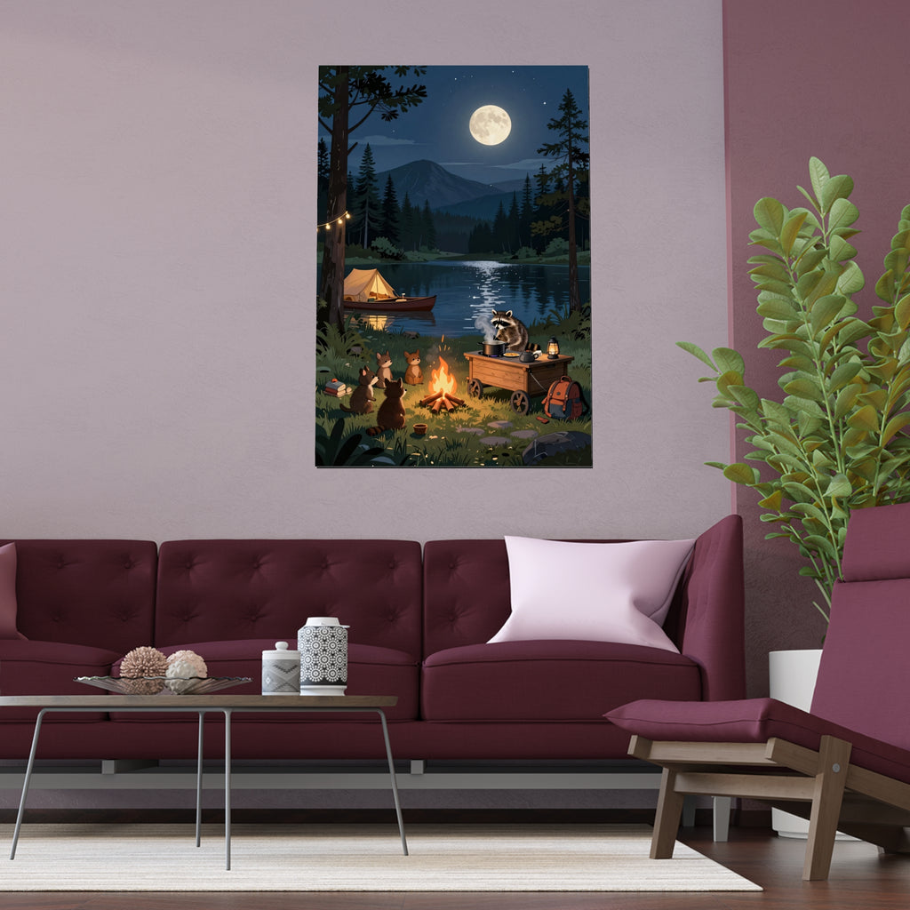 Moonlit Canoe Camp