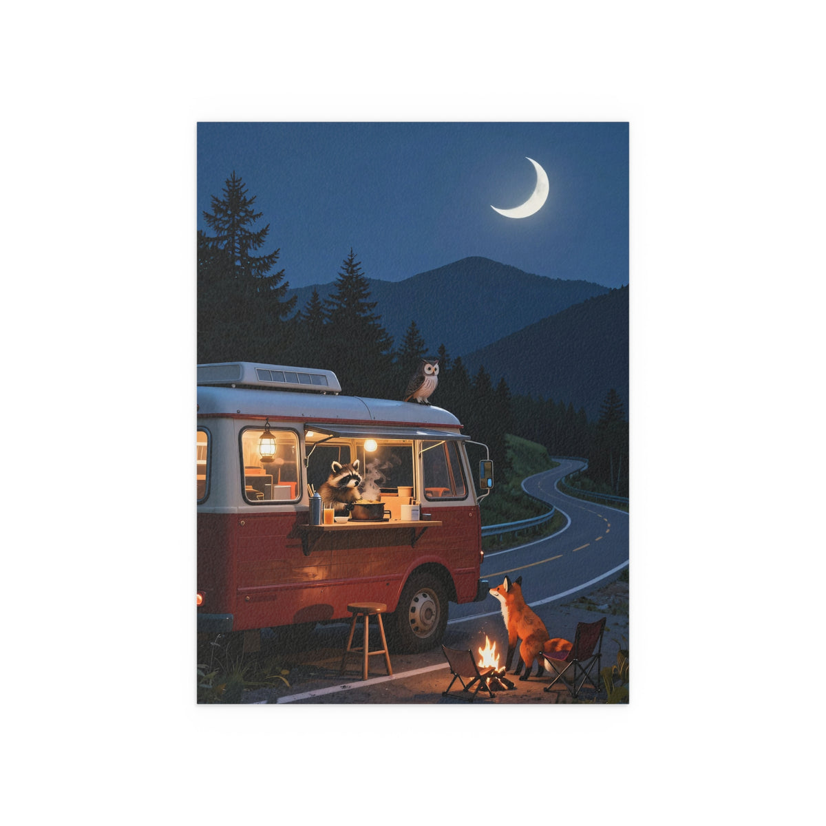 Moonlit Van Life Sanctuary