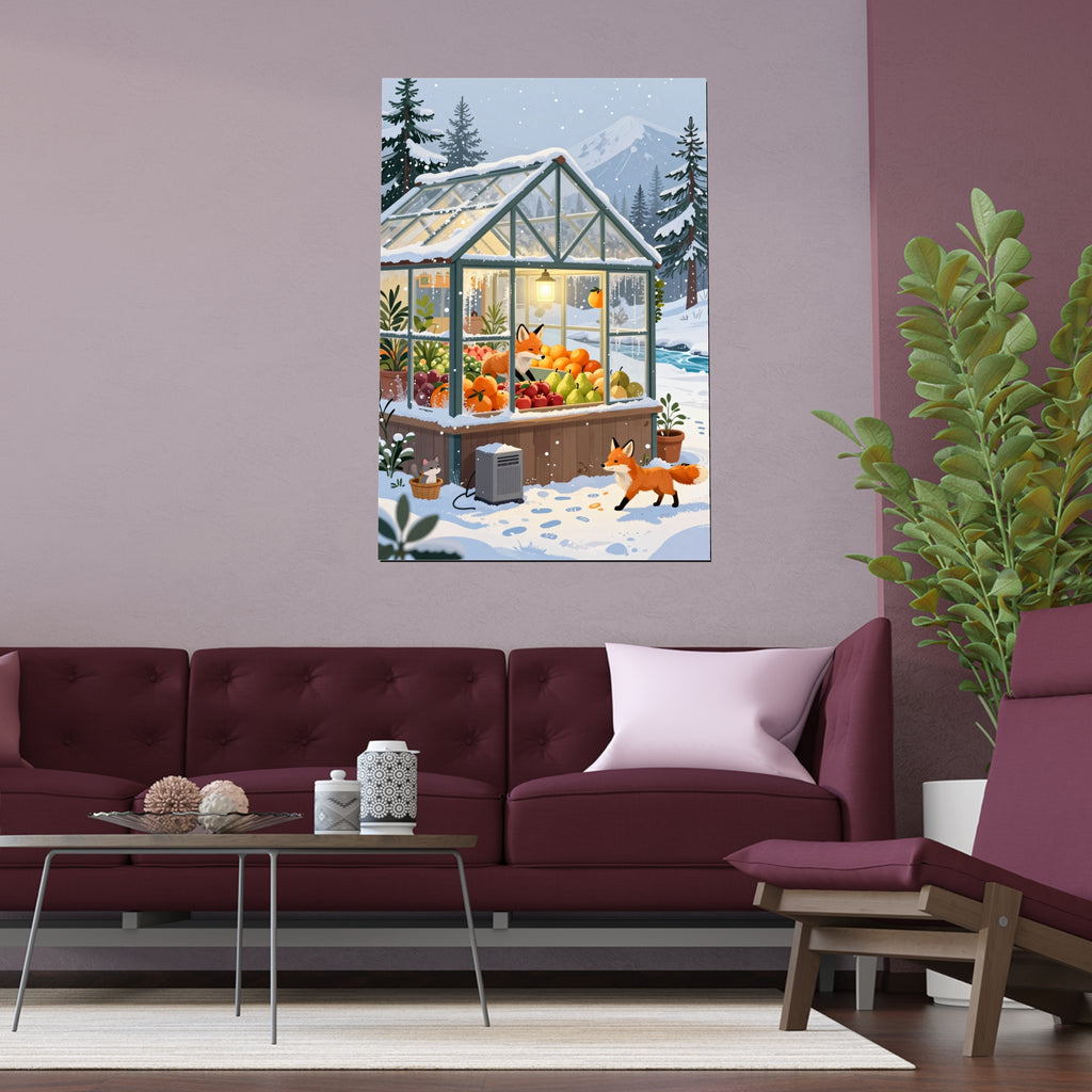 Winter Farmhouse Fruit Stand Serenity