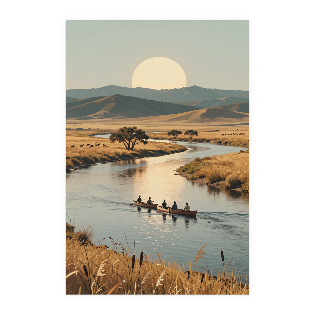 Serene Horizon Reflections
