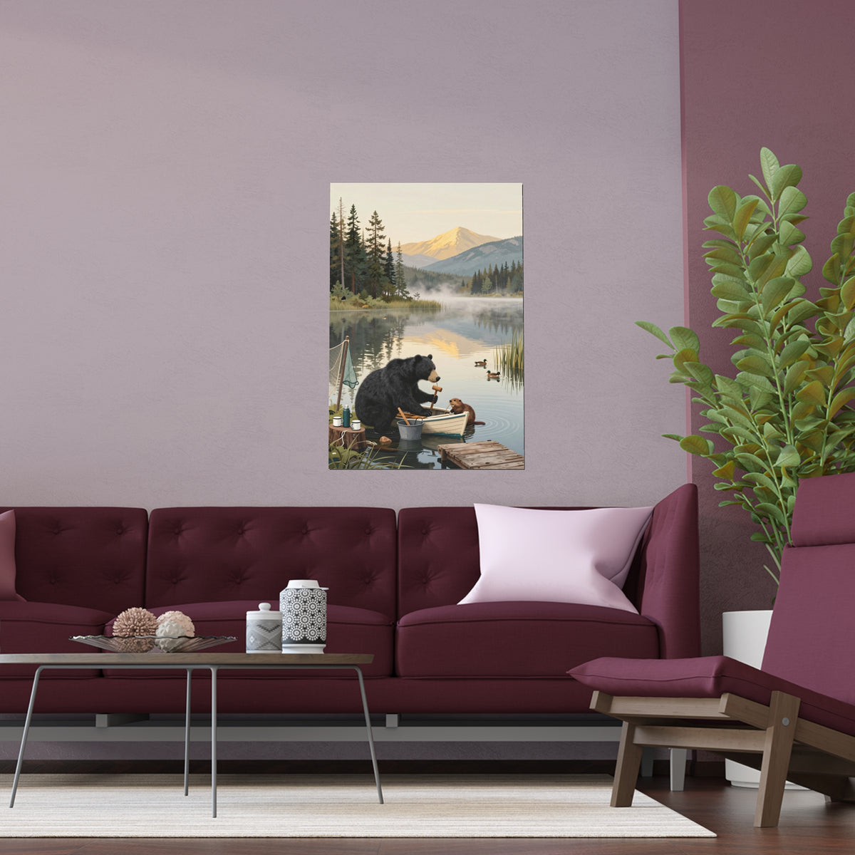 Serene Lake Encounter