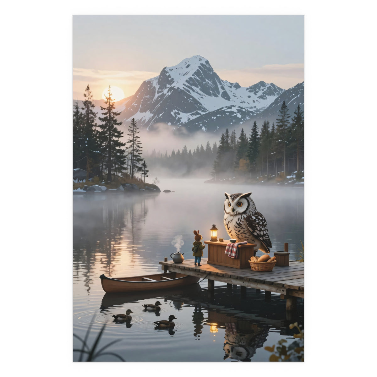 Serene Lake Awakening