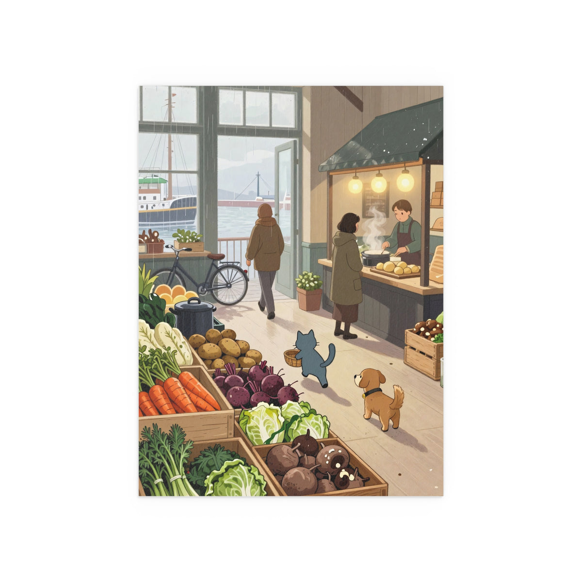 Vibrant Market Gathering