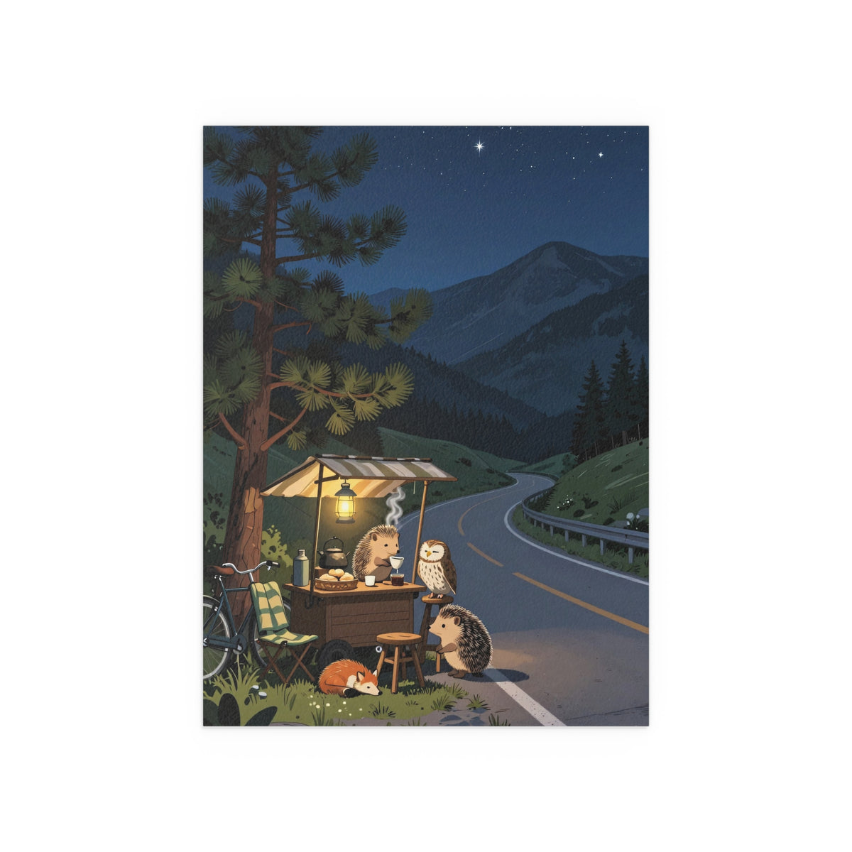 Moonlit Woodland Retreat