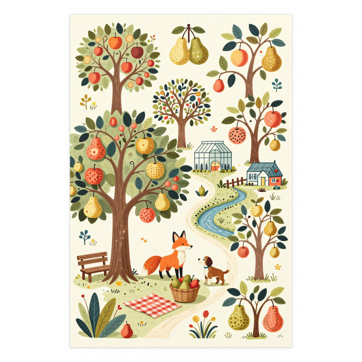 Vibrant Orchard Oasis