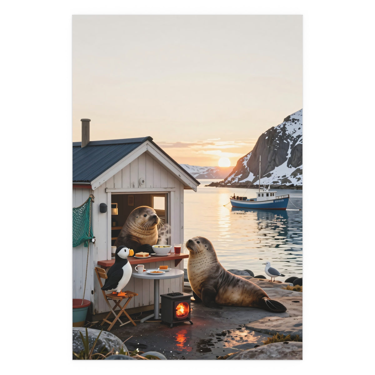 Sunset Sanctuary at the Seaside