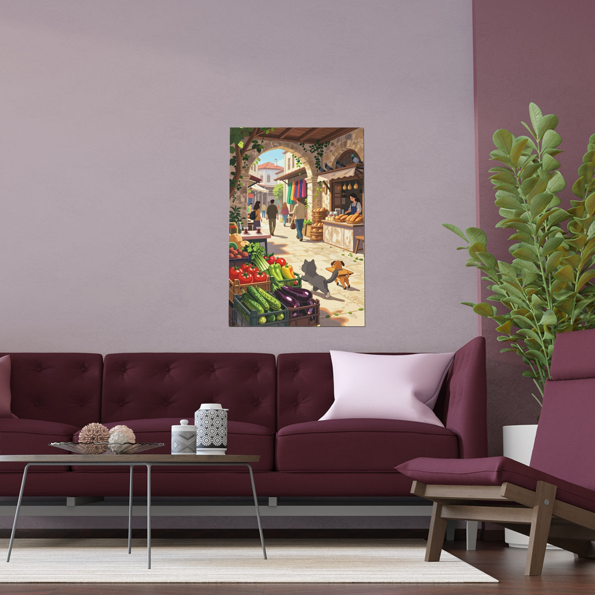 Vibrant Market Street Delight