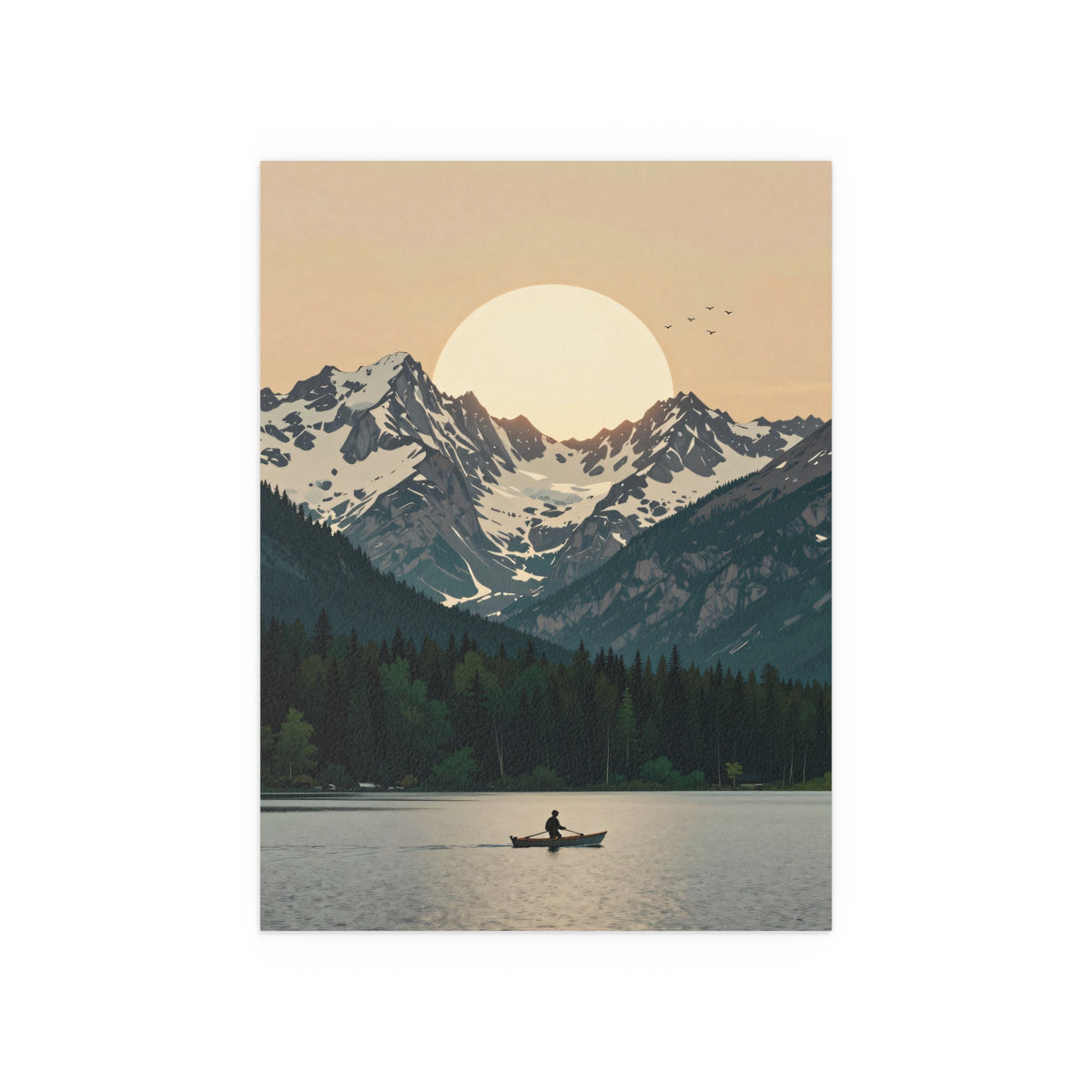Mountain Refuge at Dusk