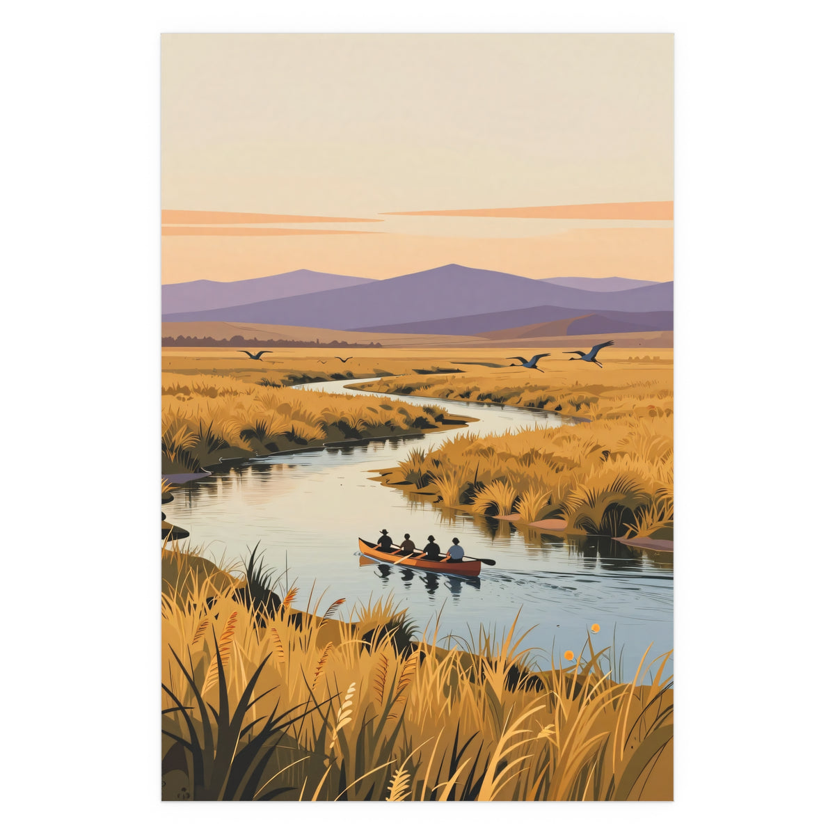 Serene Canoe Ride