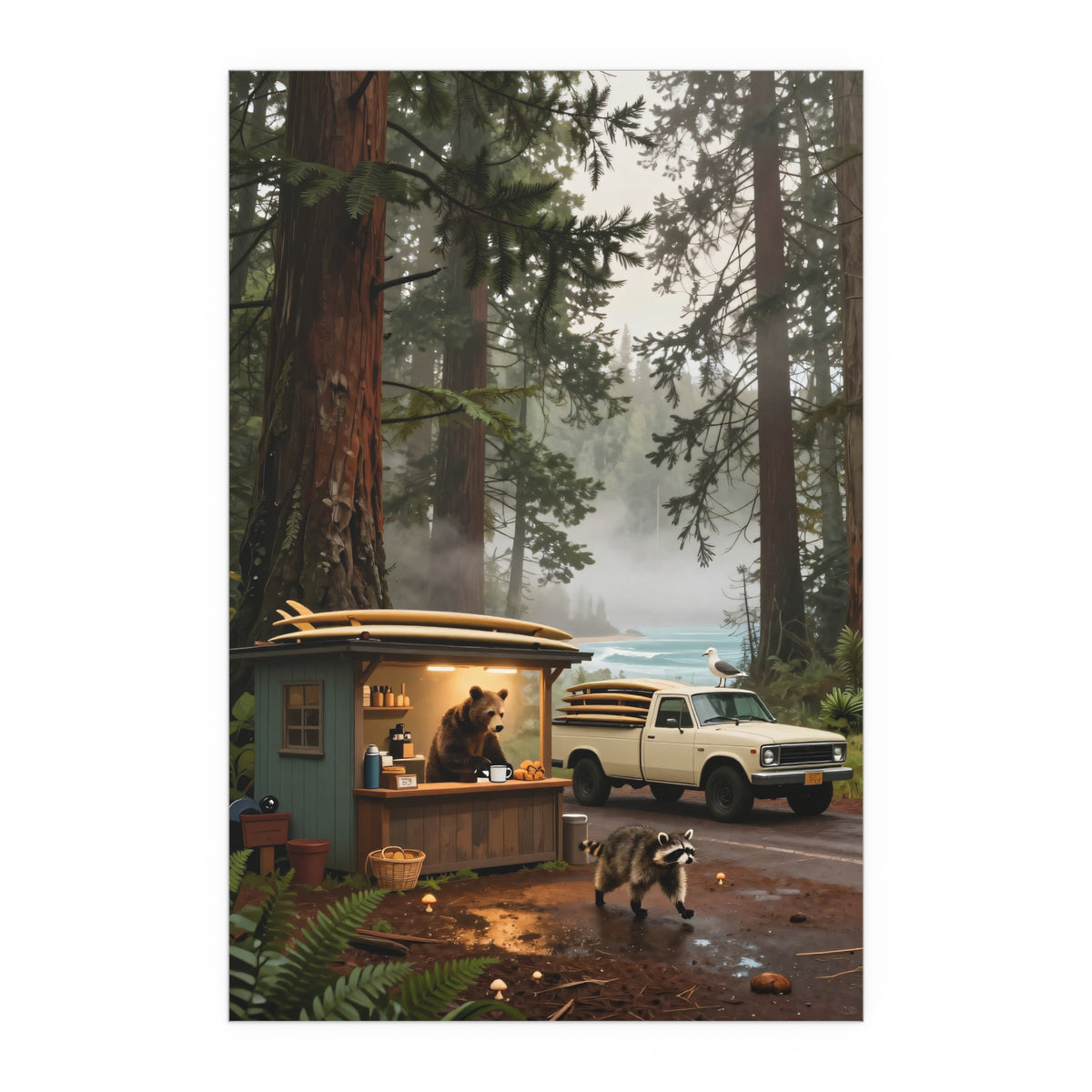 Twilight at the Ranger Station
