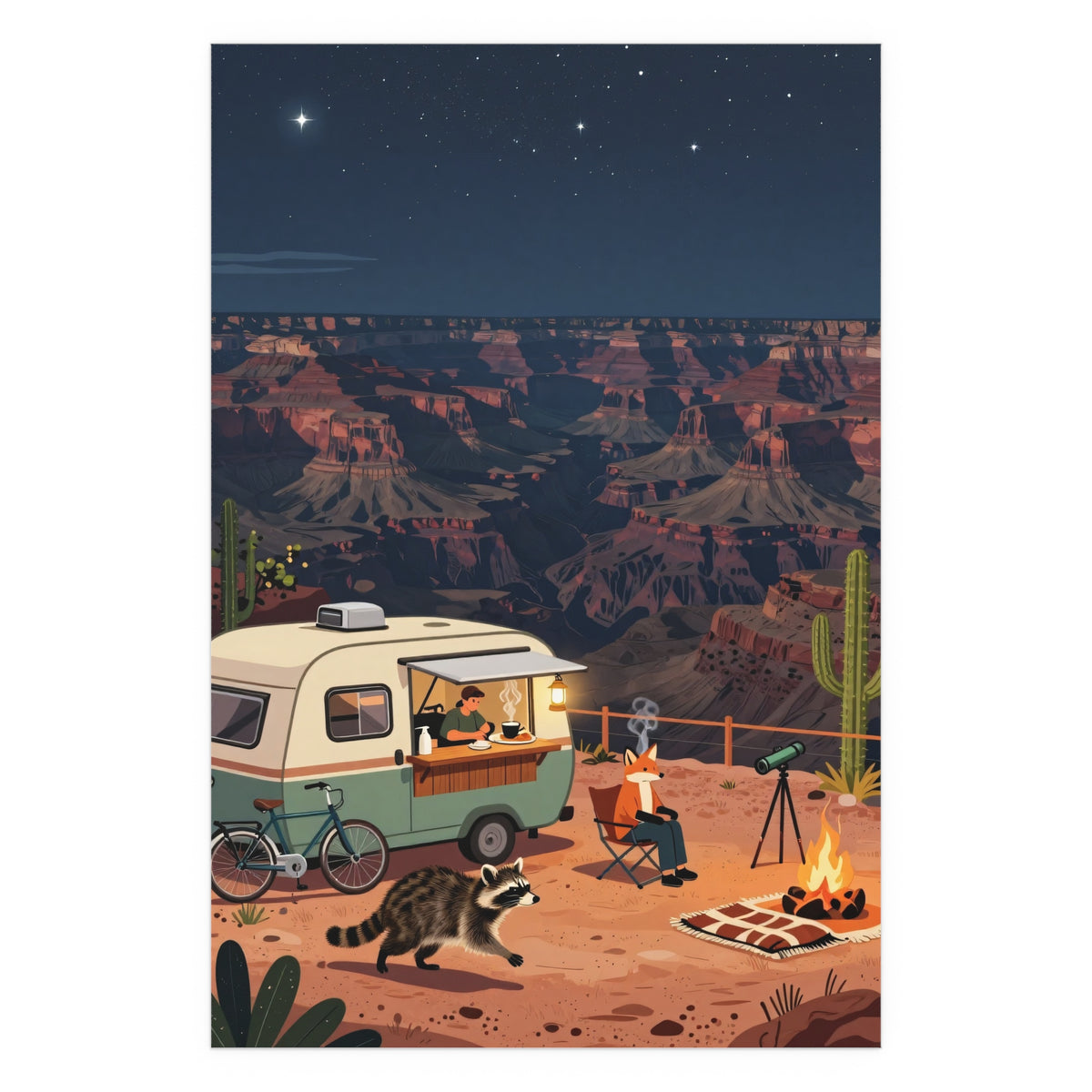Desert Dreams Under Starry Skies