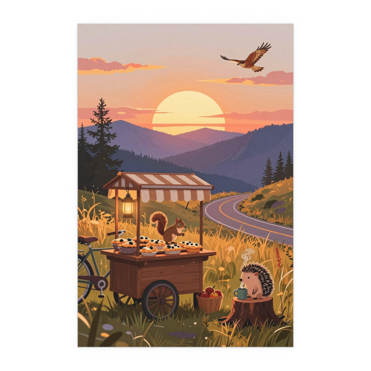 Sunset Serenity by the Farmstand