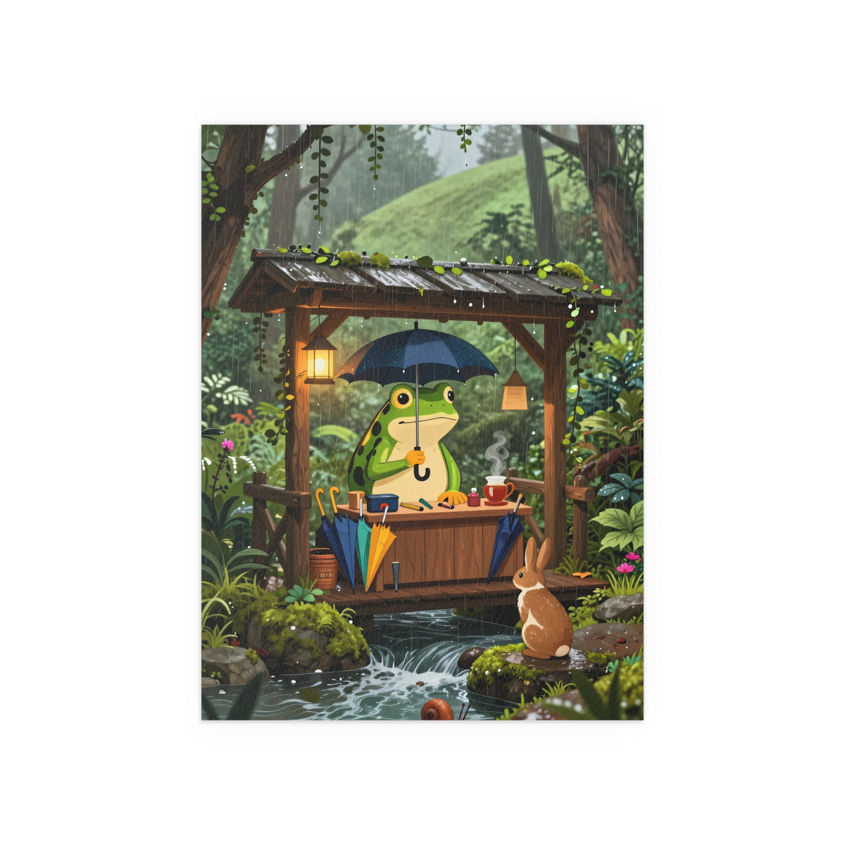 Whimsy in the Rainy Garden
