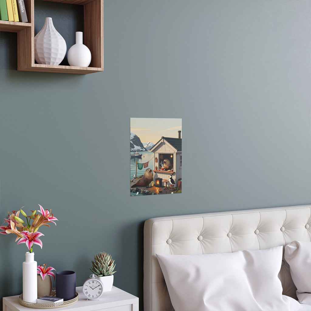 Winter's Whimsy at the Seaside Cottage