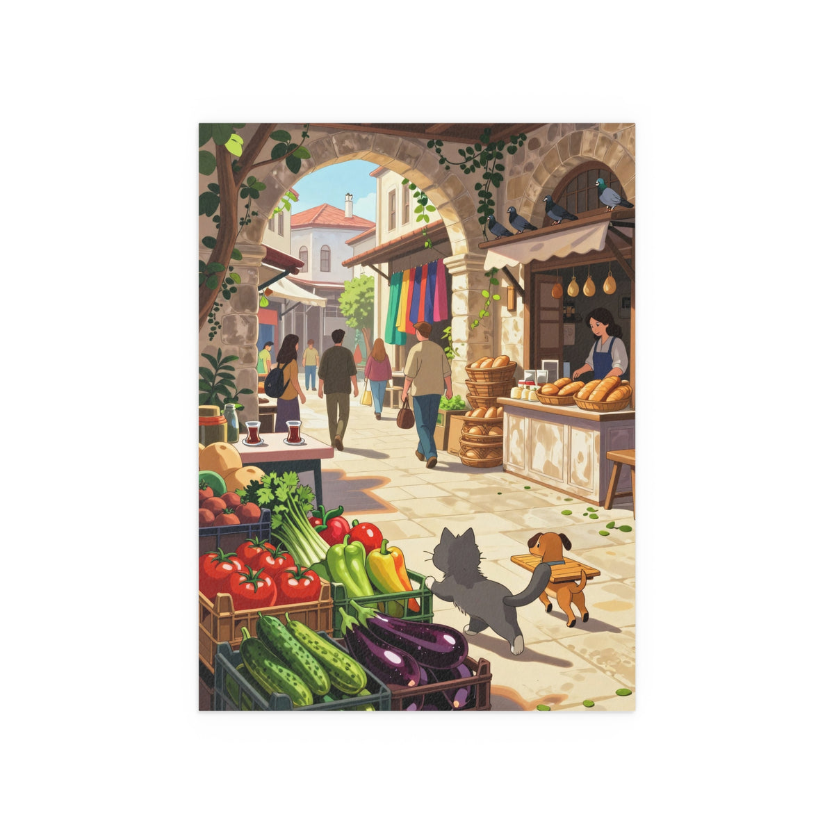 Vibrant Market Street Delight