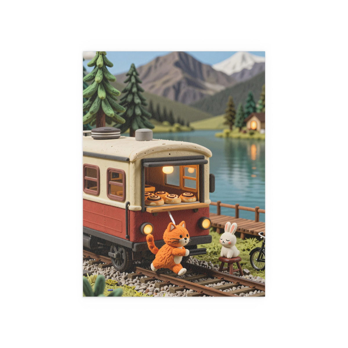 Whimsical Railway Encounter