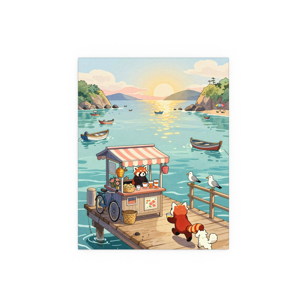 Sunset Serenade of Seaside Stalls