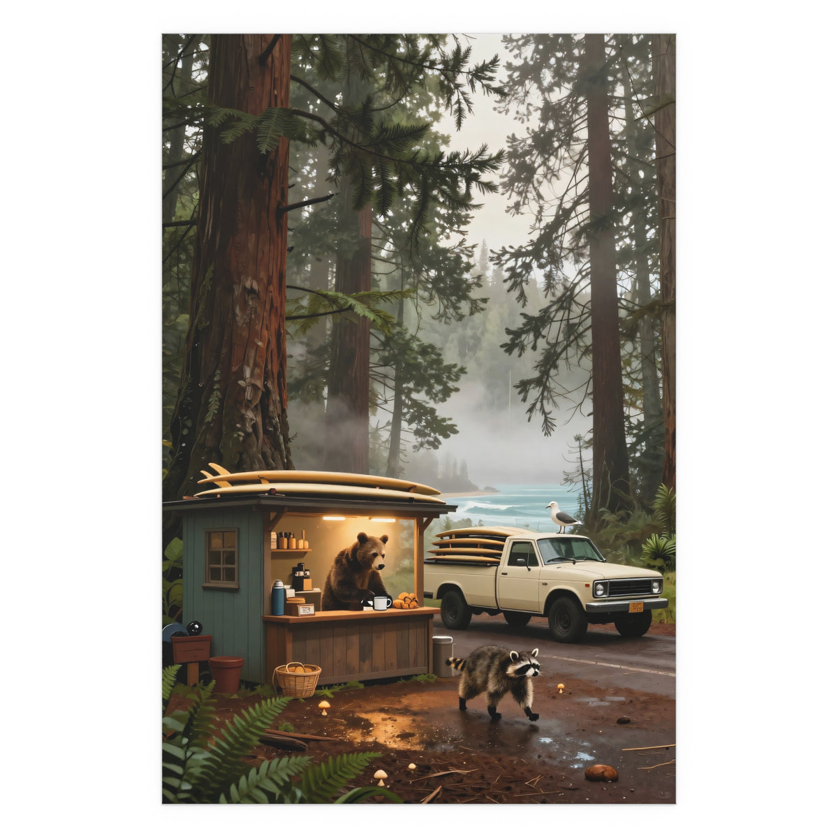 Twilight at the Ranger Station
