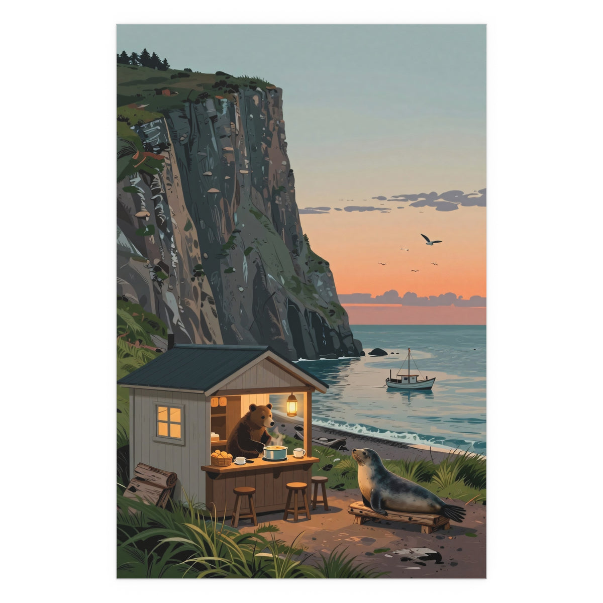 Sunset Serenity by the Sea