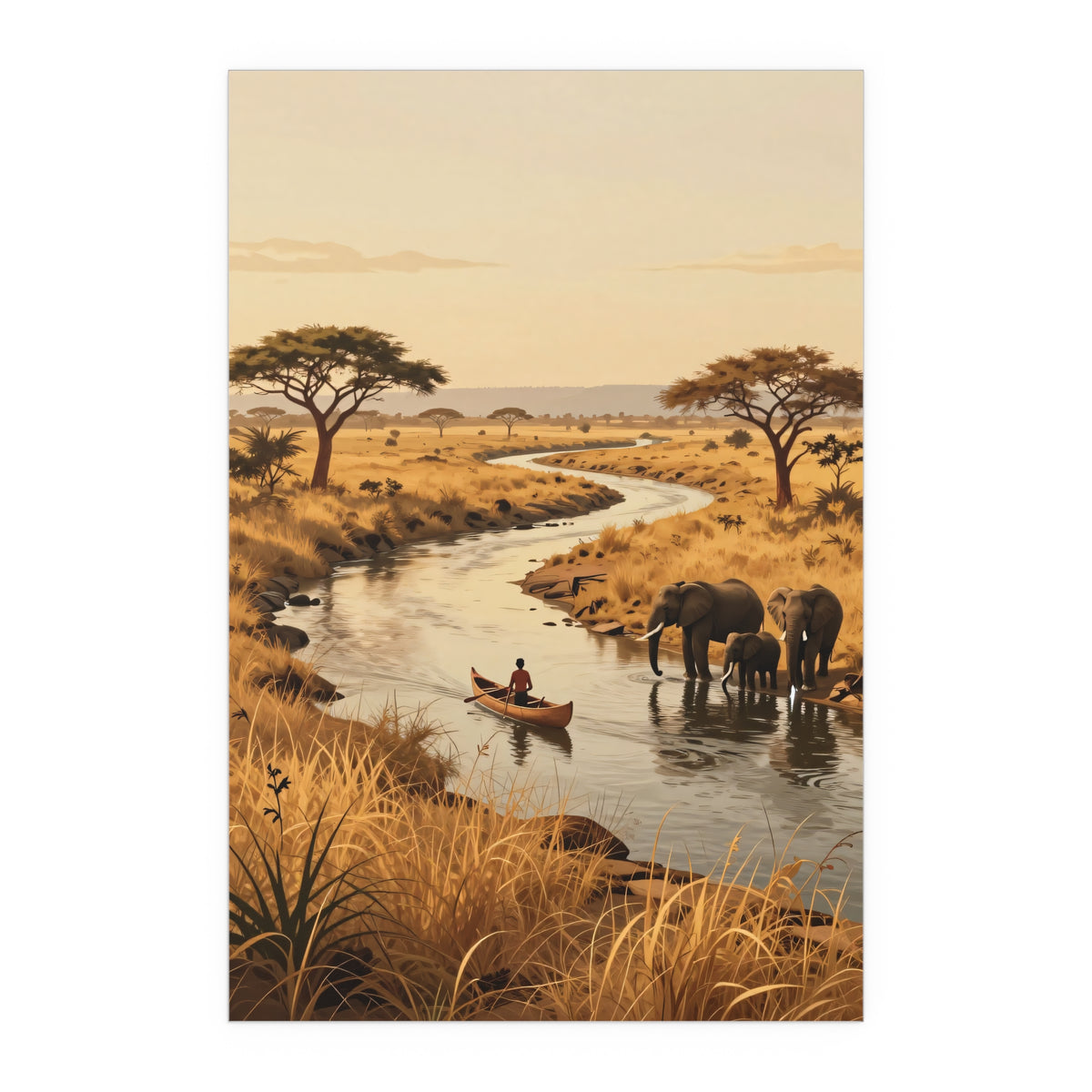 Sunset Serenade of the Savanna Giants