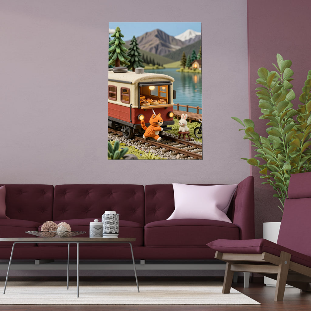 Whimsical Railway Encounter