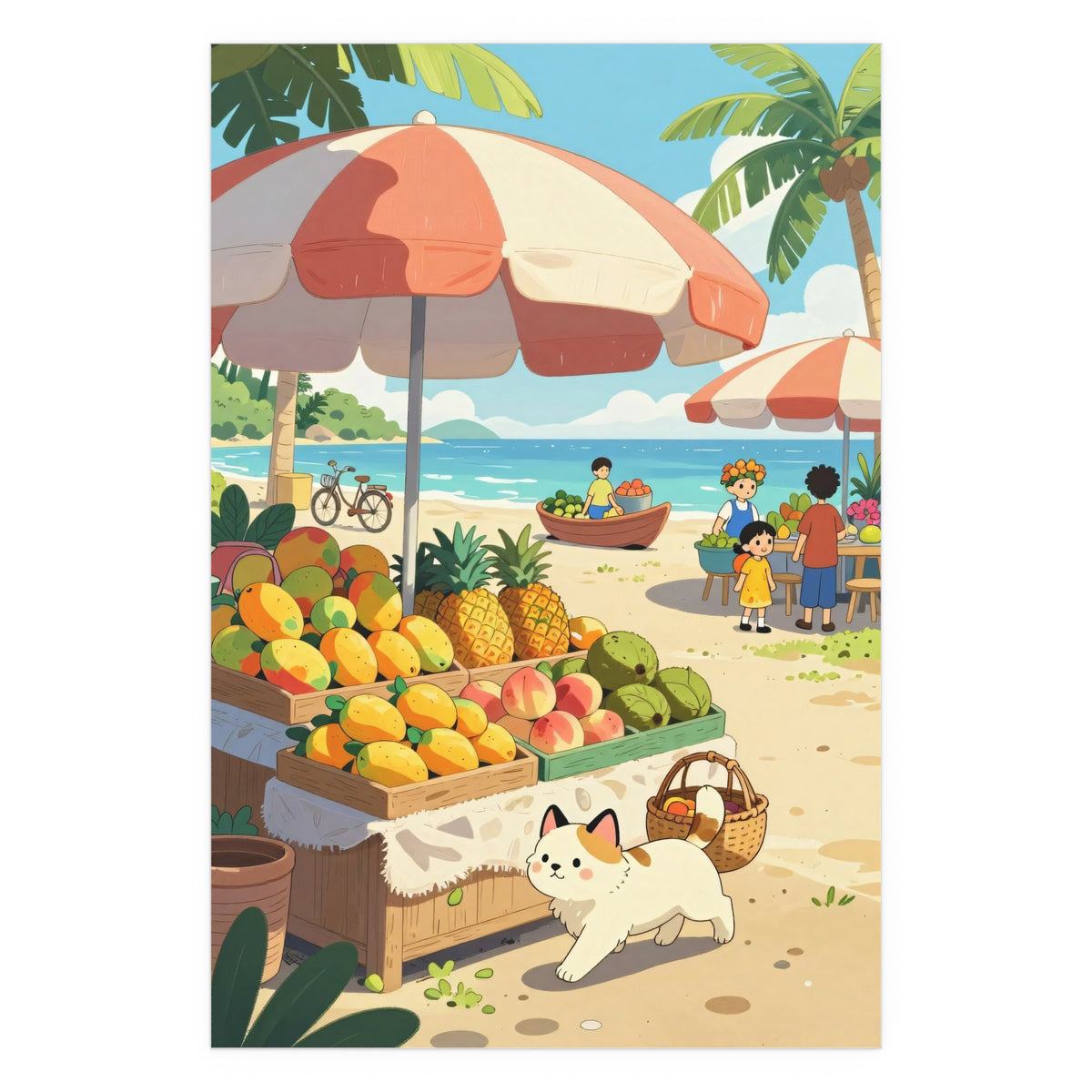 Island Oasis Market Scene