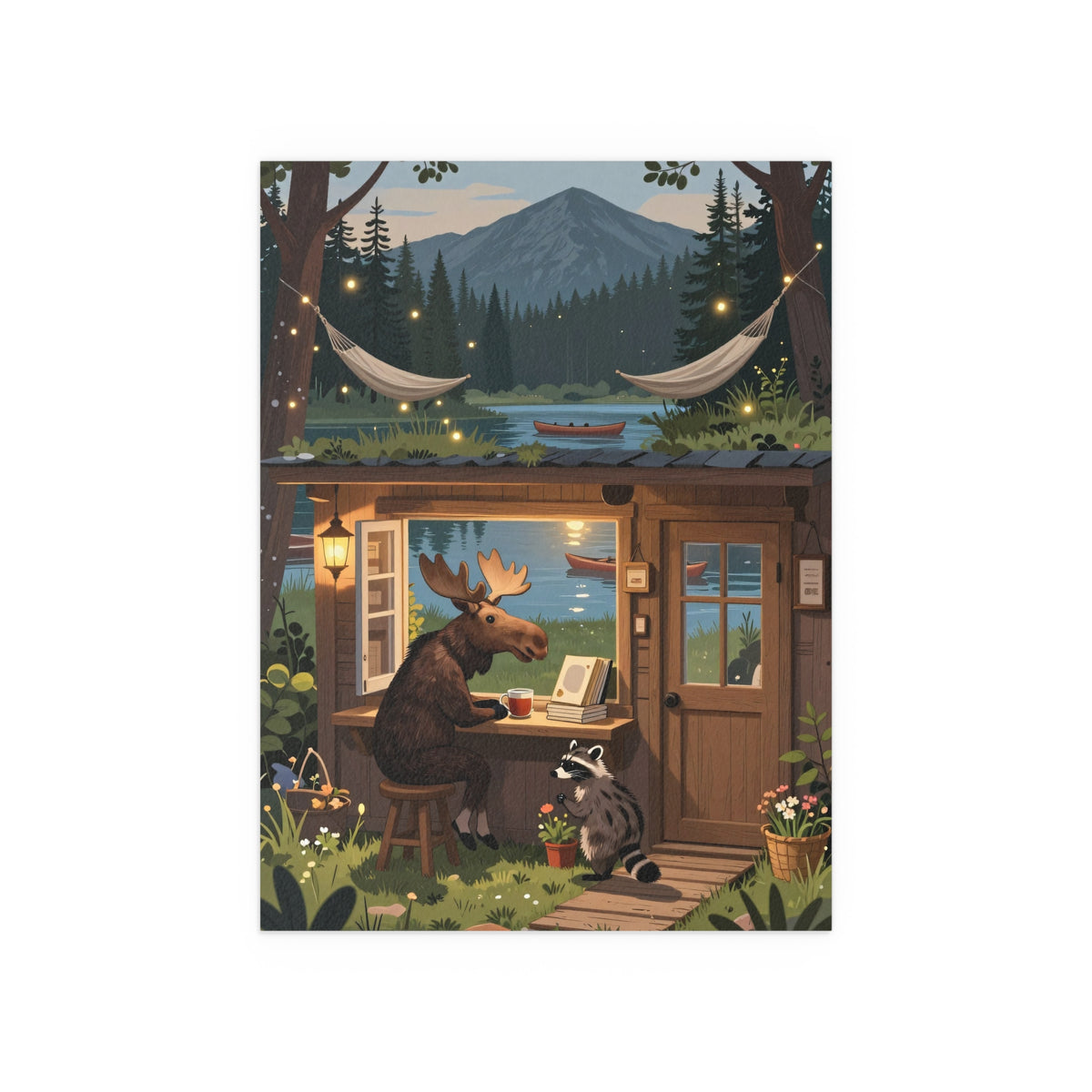 Moonlit Cabin Sanctuary