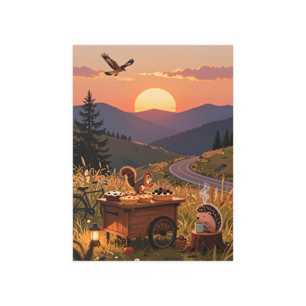 Sunset Serenade on Mountain Road